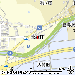 福島県いわき市常磐白鳥町北蟹打周辺の地図