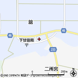 石川県羽咋郡志賀町舘井周辺の地図