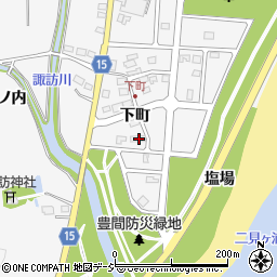 福島県いわき市平豊間下町周辺の地図