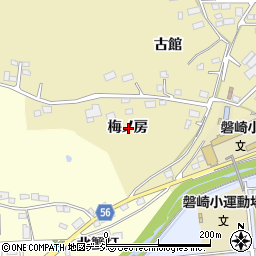 福島県いわき市常磐下湯長谷町梅ノ房周辺の地図