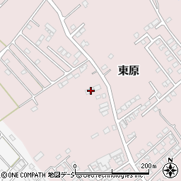栃木県那須塩原市東原186周辺の地図