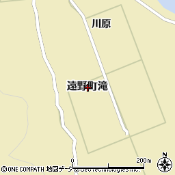 福島県いわき市遠野町滝周辺の地図