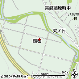 福島県いわき市常磐藤原町鶴巻周辺の地図