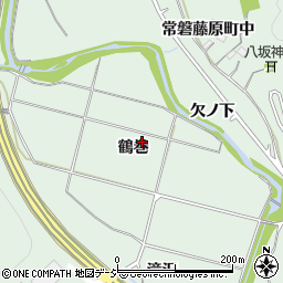 福島県いわき市常磐藤原町（鶴巻）周辺の地図