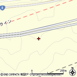 親不知トンネル周辺の地図