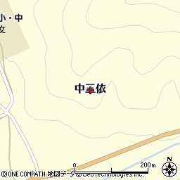 栃木県日光市中三依周辺の地図