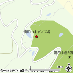 清田山キャンプ場周辺の地図