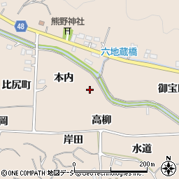 福島県いわき市鹿島町下蔵持周辺の地図