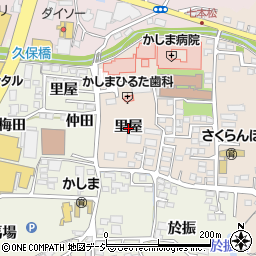 福島県いわき市鹿島町下蔵持里屋周辺の地図