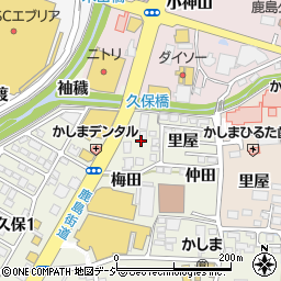 福島県いわき市鹿島町久保飯栗田周辺の地図