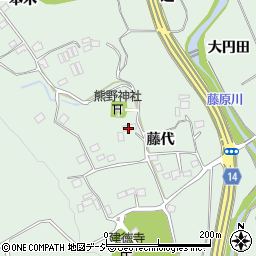 福島県いわき市常磐藤原町（藤代）周辺の地図