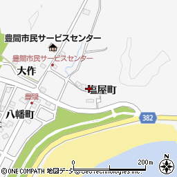 福島県いわき市平豊間塩屋町周辺の地図