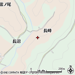 福島県いわき市鹿島町下蔵持長峰周辺の地図