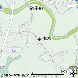 福島県いわき市常磐藤原町一本木周辺の地図