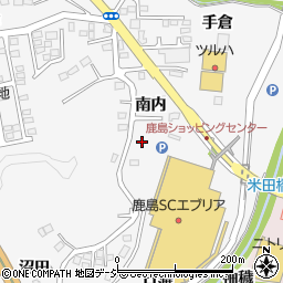 福島県いわき市鹿島町米田南内周辺の地図