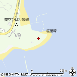 塩屋崎周辺の地図