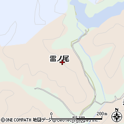 福島県いわき市鹿島町下蔵持雷ノ尾周辺の地図