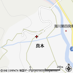 新潟県糸魚川市真木周辺の地図