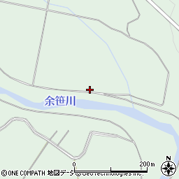 余笹川周辺の地図