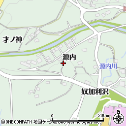 福島県いわき市常磐藤原町（源内）周辺の地図
