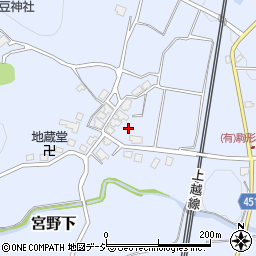 新潟県南魚沼市宮野下周辺の地図