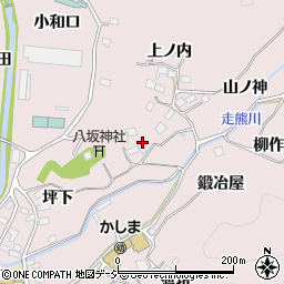 福島県いわき市鹿島町走熊宮下周辺の地図