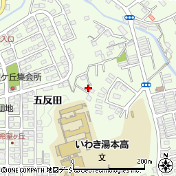 福島県いわき市常磐上湯長谷町五反田79周辺の地図