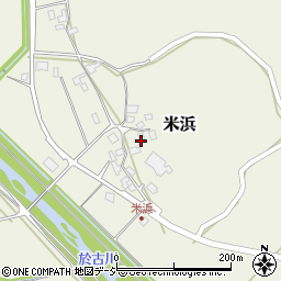 石川県志賀町（羽咋郡）米浜（ウチヒラ）周辺の地図