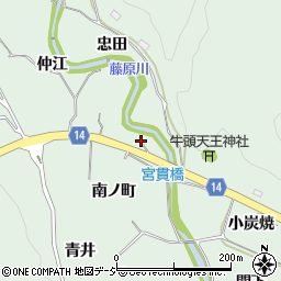 福島県いわき市常磐藤原町南ノ町周辺の地図