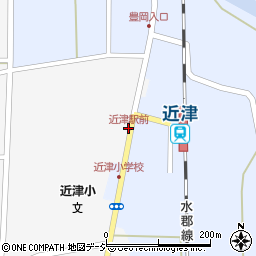 近津駅前周辺の地図