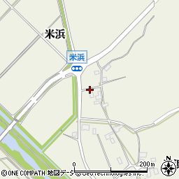 石川県羽咋郡志賀町米浜リ周辺の地図