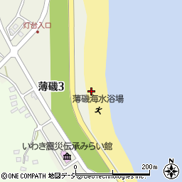 福島県いわき市平薄磯須賀周辺の地図