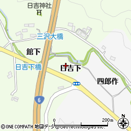 福島県いわき市常磐三沢町日吉下周辺の地図