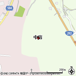 新潟県妙高市中宿周辺の地図