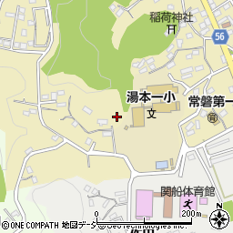 福島県いわき市常磐湯本町栄田周辺の地図