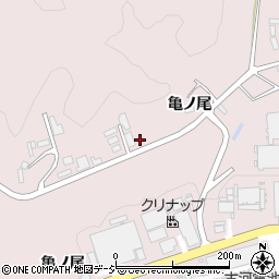 福島県いわき市常磐水野谷町亀ノ尾周辺の地図