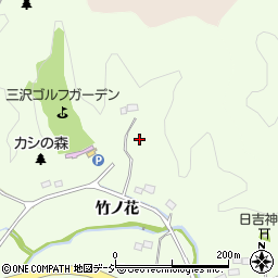 福島県いわき市常磐三沢町竹ノ花周辺の地図