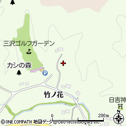 福島県いわき市常磐三沢町（竹ノ花）周辺の地図