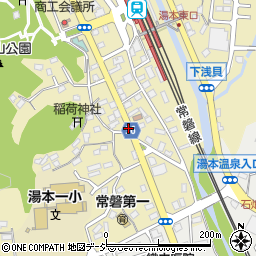 湯本駅前局周辺の地図
