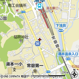 湯本駅前郵便局 ＡＴＭ周辺の地図