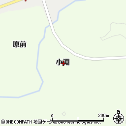福島県いわき市遠野町上遠野小淵周辺の地図