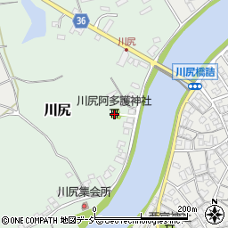 川尻阿多護神社周辺の地図