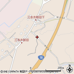 新潟県妙高市三本木新田周辺の地図