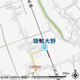 新潟県糸魚川市大野周辺の地図