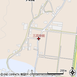 三忍寺前周辺の地図