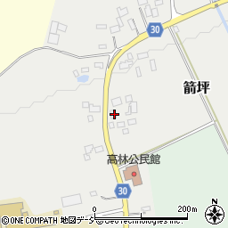 栃木県那須塩原市箭坪324周辺の地図