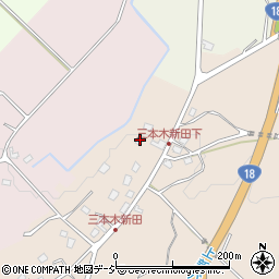 新潟県妙高市三本木新田158周辺の地図