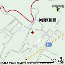 新潟県上越市中郷区板橋周辺の地図