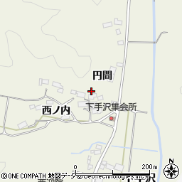 福島県東白川郡棚倉町下手沢円間周辺の地図