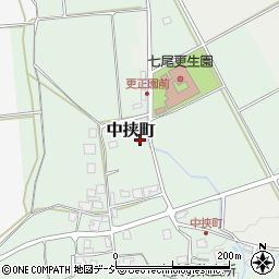 石川県七尾市中挟町レ35周辺の地図